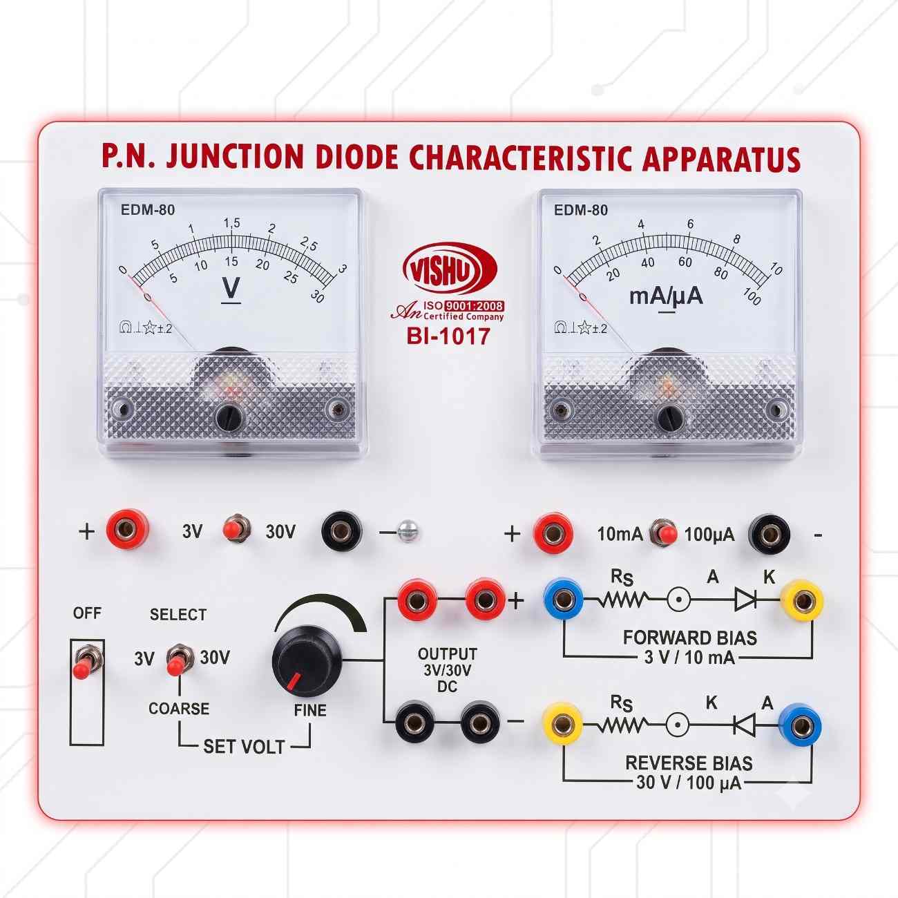 PN Junction DIode Characterstics Apparatus