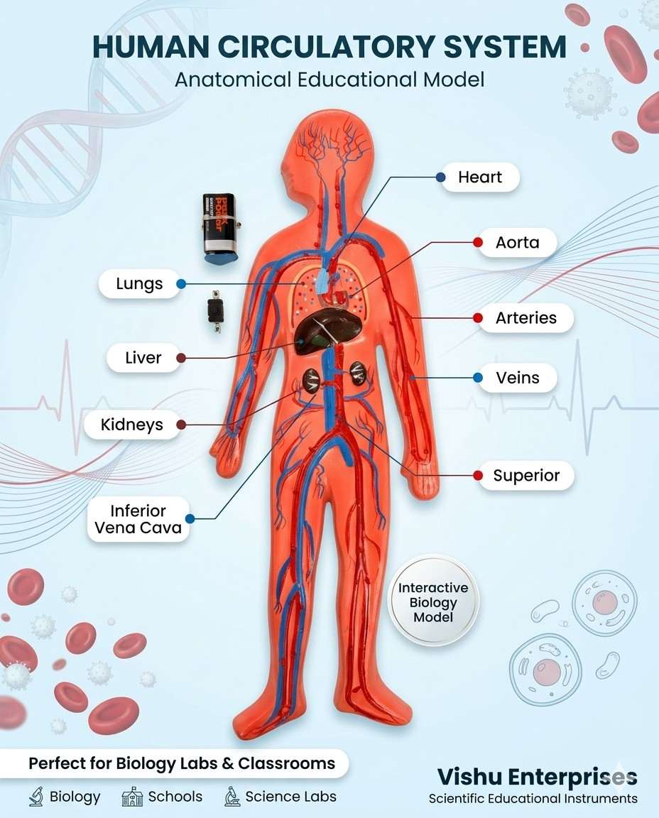 Human Circulatory System With LED