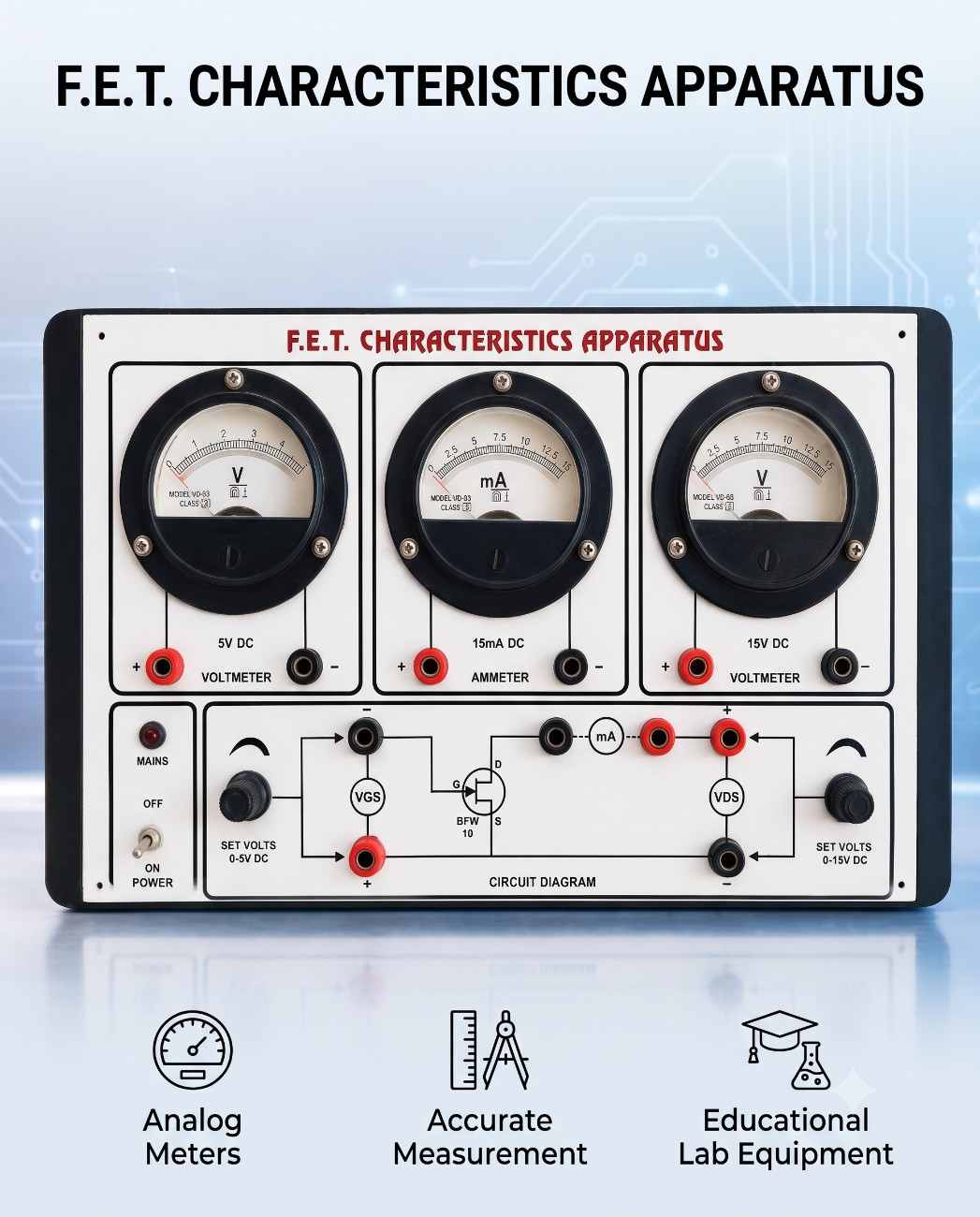 FET Characterstics Apparatus